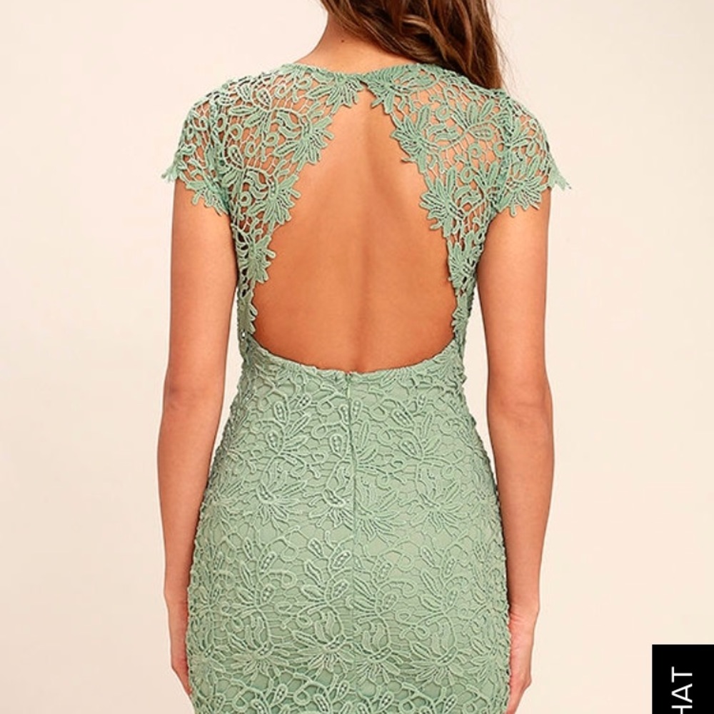 All lace, backless dress!! NEVER WORN